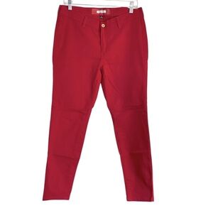 Nautica Red lightweight Jeans size 10 Skinny, Mid Rise